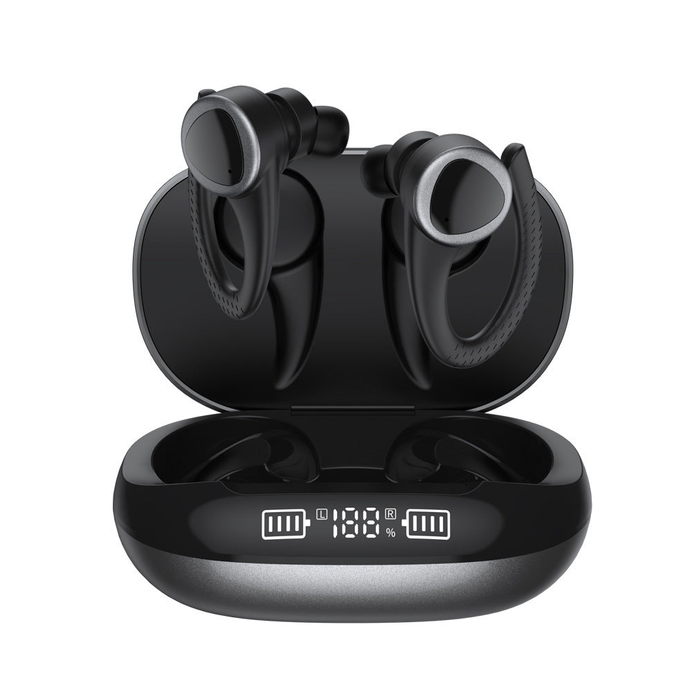 Smart Touch Digital Display Black Technology Ear Movement Into The Ear