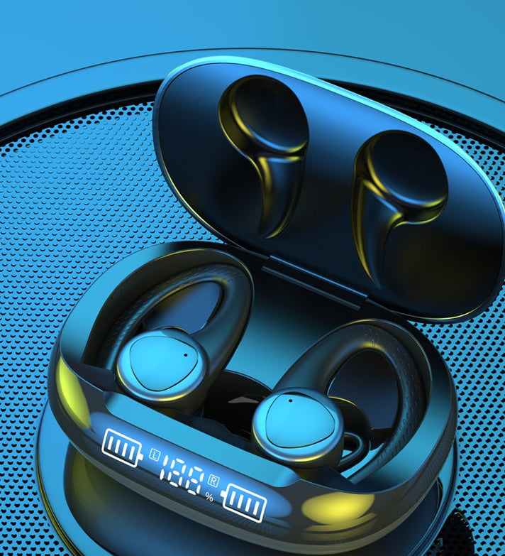 Smart Touch Digital Display Black Technology Ear Movement Into The Ear