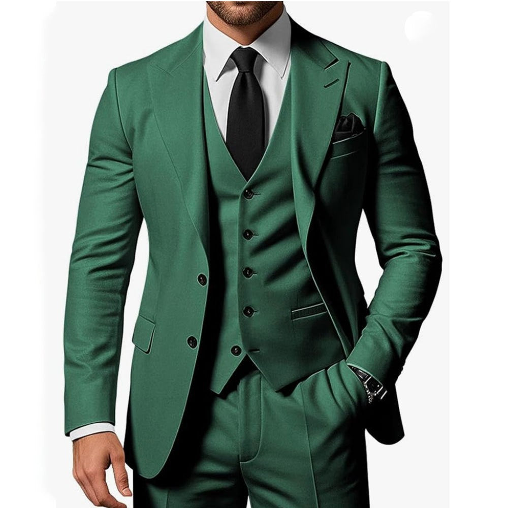 New Mens Three-piece Business Suit