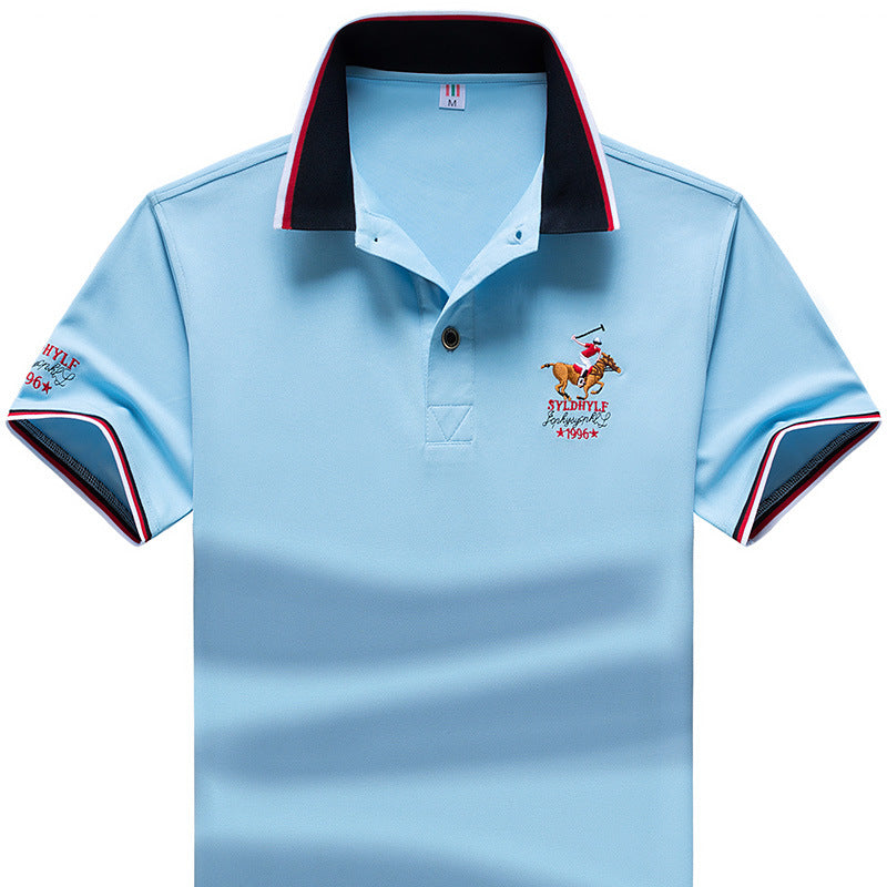 Lapel T-shirt Summer Business Casual Fashion