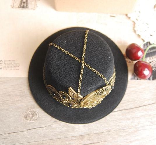 Party Show Decoration Hat Steampunk Hat Retro Lolita Accessories Gear Gay