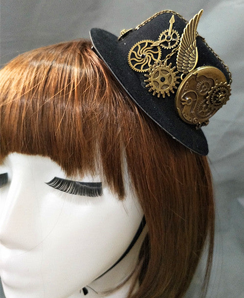 Party Show Decoration Hat Steampunk Hat Retro Lolita Accessories Gear Gay