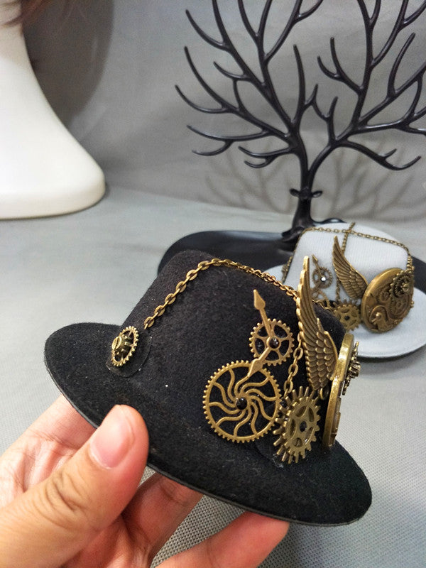 Party Show Decoration Hat Steampunk Hat Retro Lolita Accessories Gear Gay
