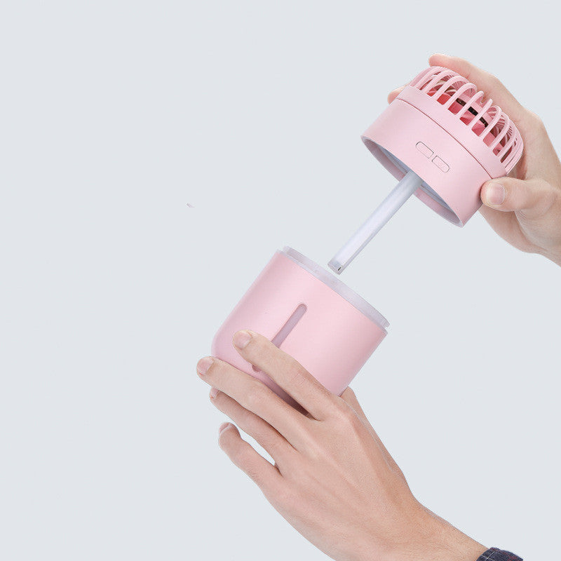 Multifunctional USB Charging Cooling Spray Humidifying Water Desktop Shaking Head Fan