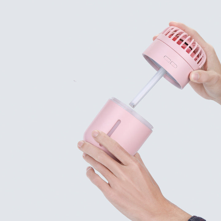 Multifunctional USB Charging Cooling Spray Humidifying Water Desktop Shaking Head Fan