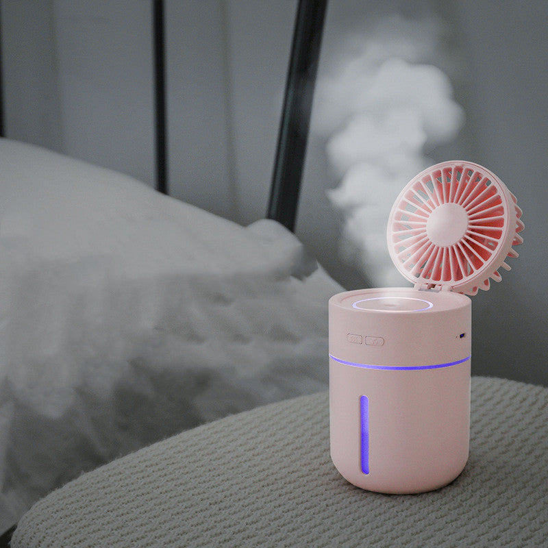 Multifunctional USB Charging Cooling Spray Humidifying Water Desktop Shaking Head Fan