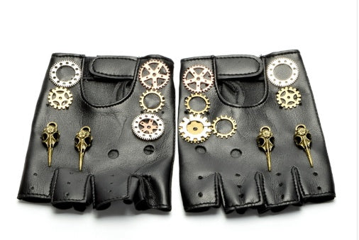Steampunk Retro Lolita Jewelry Gloves Punk Gear Accessories Models Cos Show