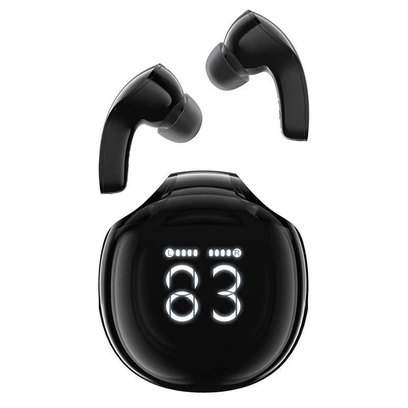 Digital Display Wireless Bluetooth Earphone In-ear Long Battery Life Space Capsule