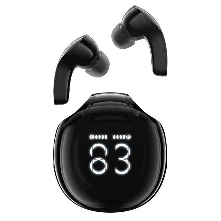 Digital Display Wireless Bluetooth Earphone In-ear Long Battery Life Space Capsule