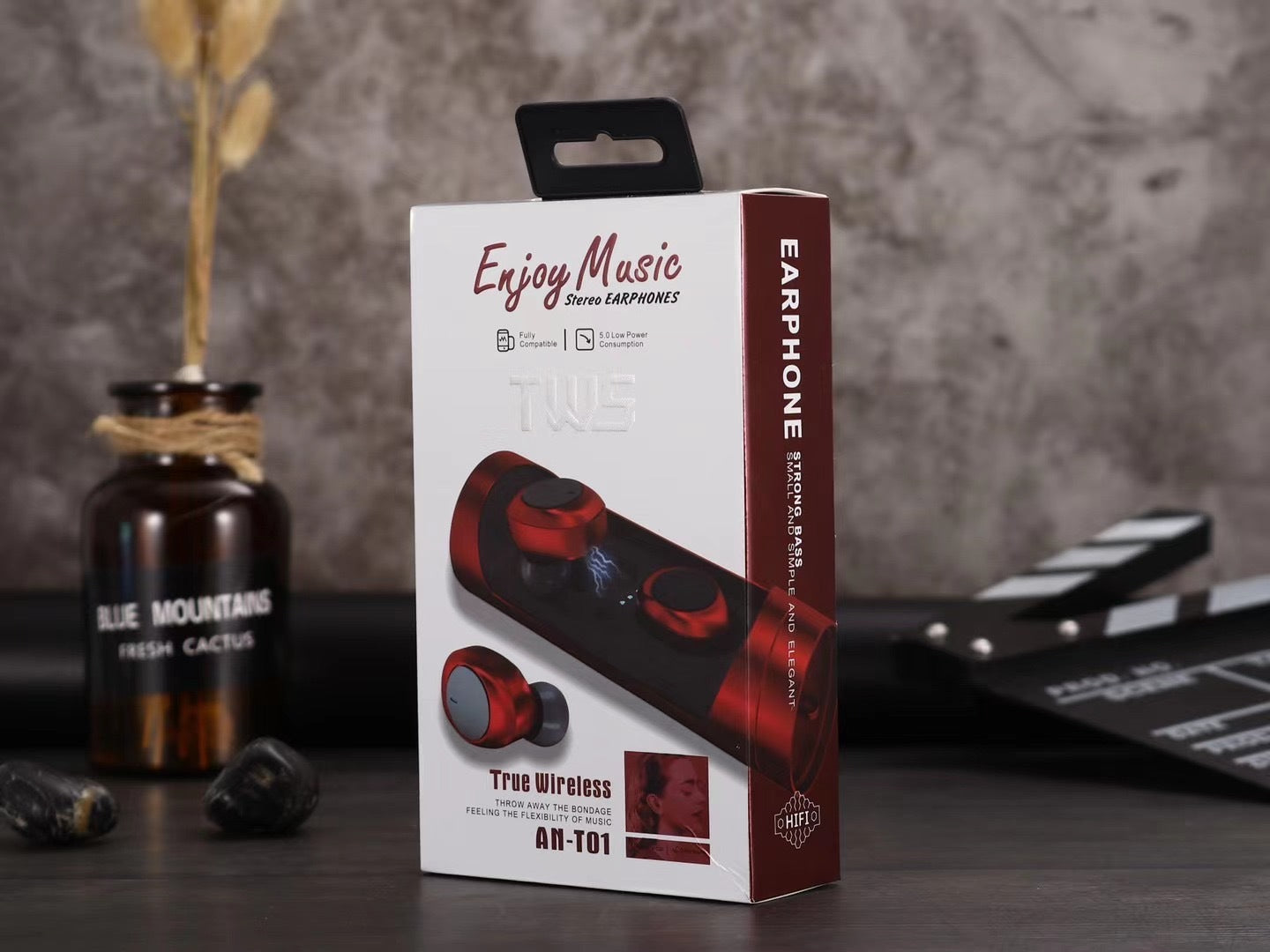 TWS Bluetooth Headset Wireless Binaural Movement