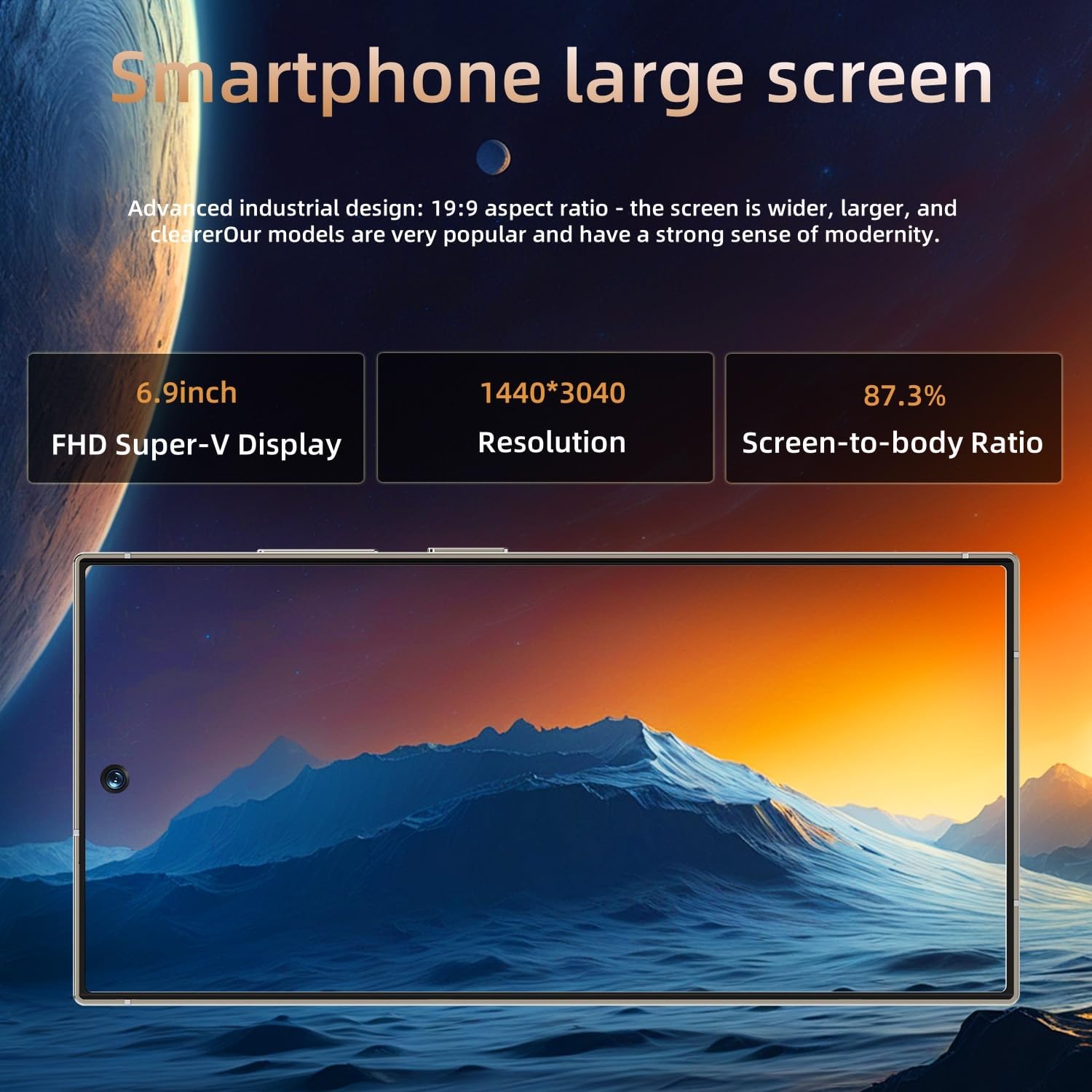 C25 Ultra Cell Phone 5G Unlocked Phone,Smartphone With Tool Pen, Android 15.0 Cell Phone