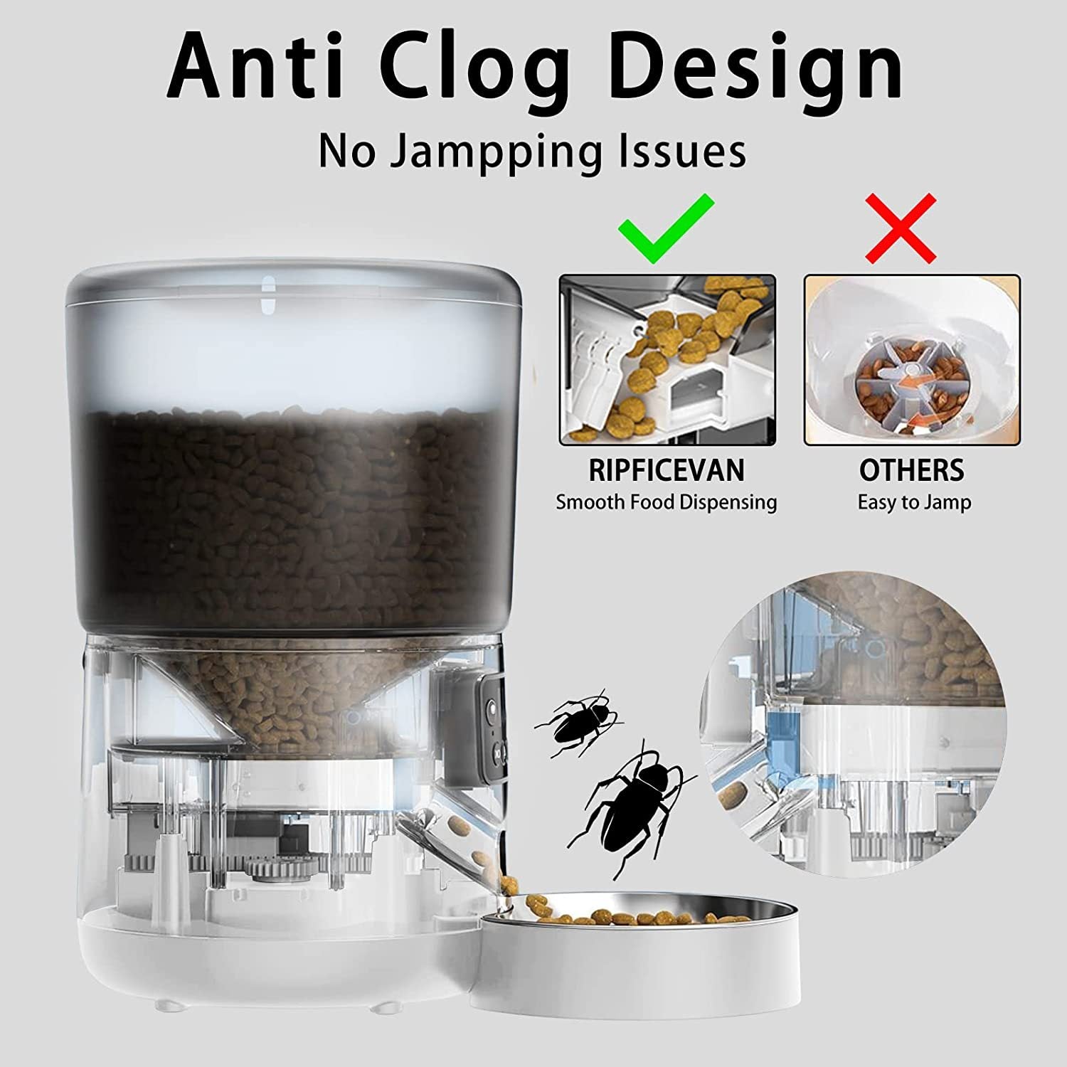 Large-Capacity Gadgeteer Smart App Remote Feeder