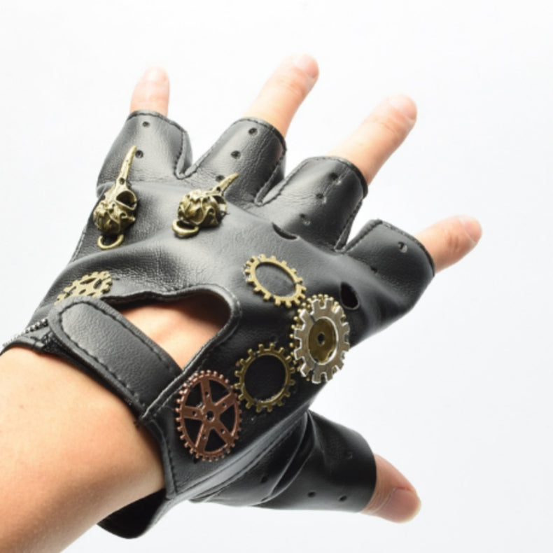Steampunk Retro Lolita Jewelry Gloves Punk Gear Accessories Models Cos Show
