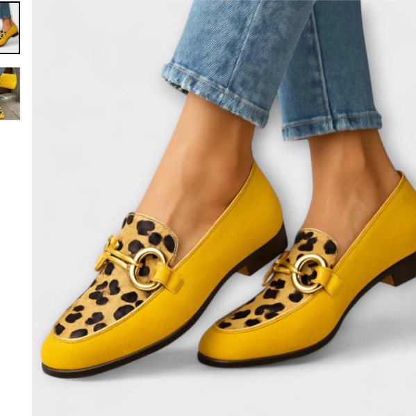 Autumn Strap Low-cut Chunky Heel Small Leather Shoes