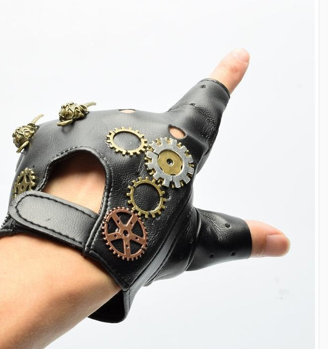 Steampunk Retro Lolita Jewelry Gloves Punk Gear Accessories Models Cos Show