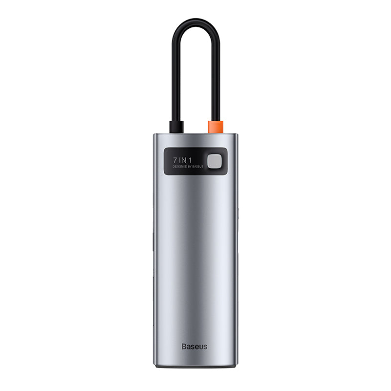 Baseus Metal Gleam Series 7 In 1 Multifunctional Type C HUB Docking Station