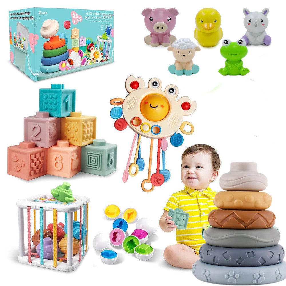 Educational Suit Finger Plastic Rubber Washer Brick Pro Splash Cup Enlightenment Toy In Stock