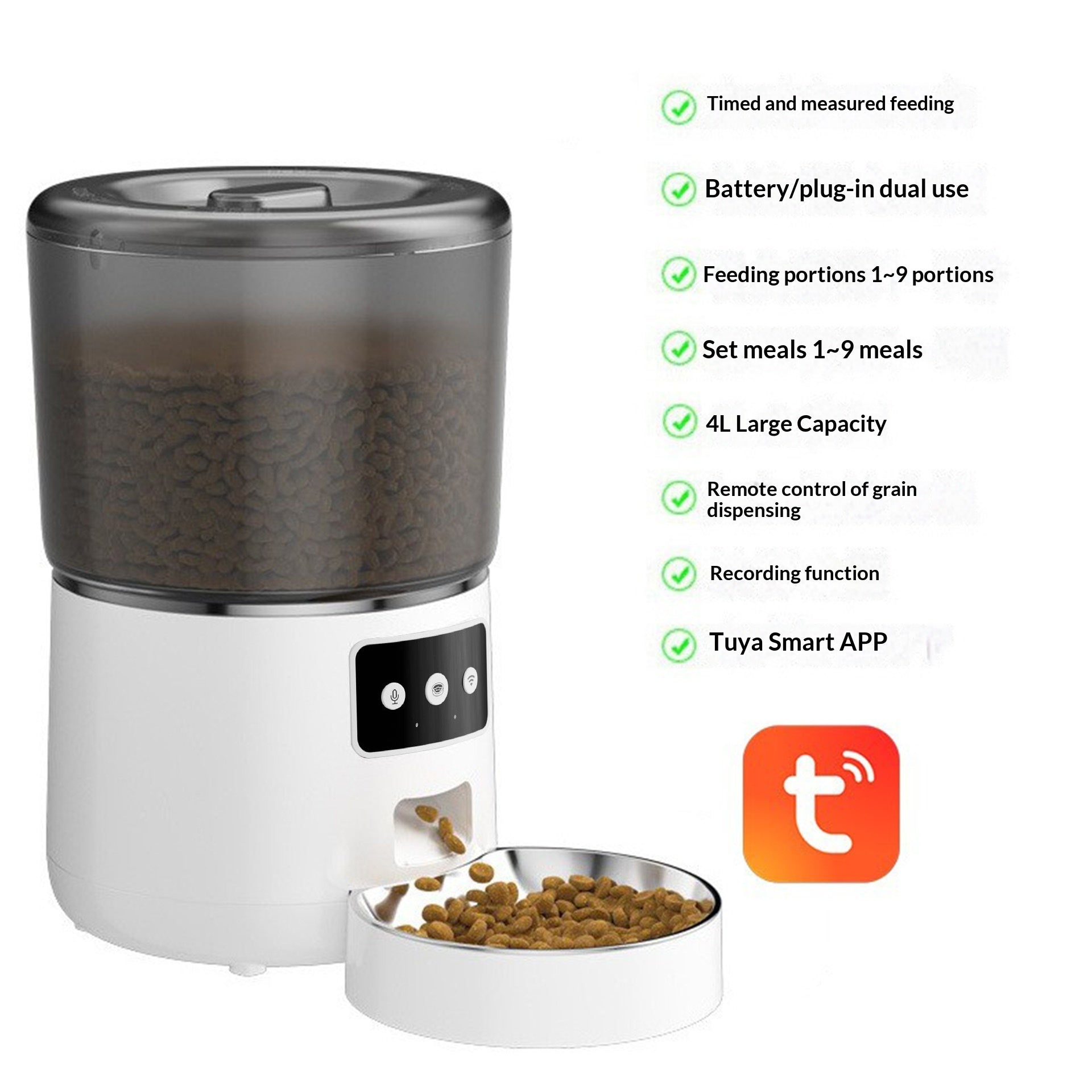 Large-Capacity Gadgeteer Smart App Remote Feeder
