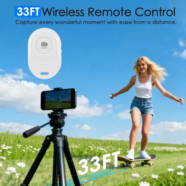 Vlog Selfie Monitor Screen Magnetic Rear Camera Phone Monitor Wireless Selfie Monitor Screen With 33FT Remote For Vlog Live Stream Compatible With IOS Android