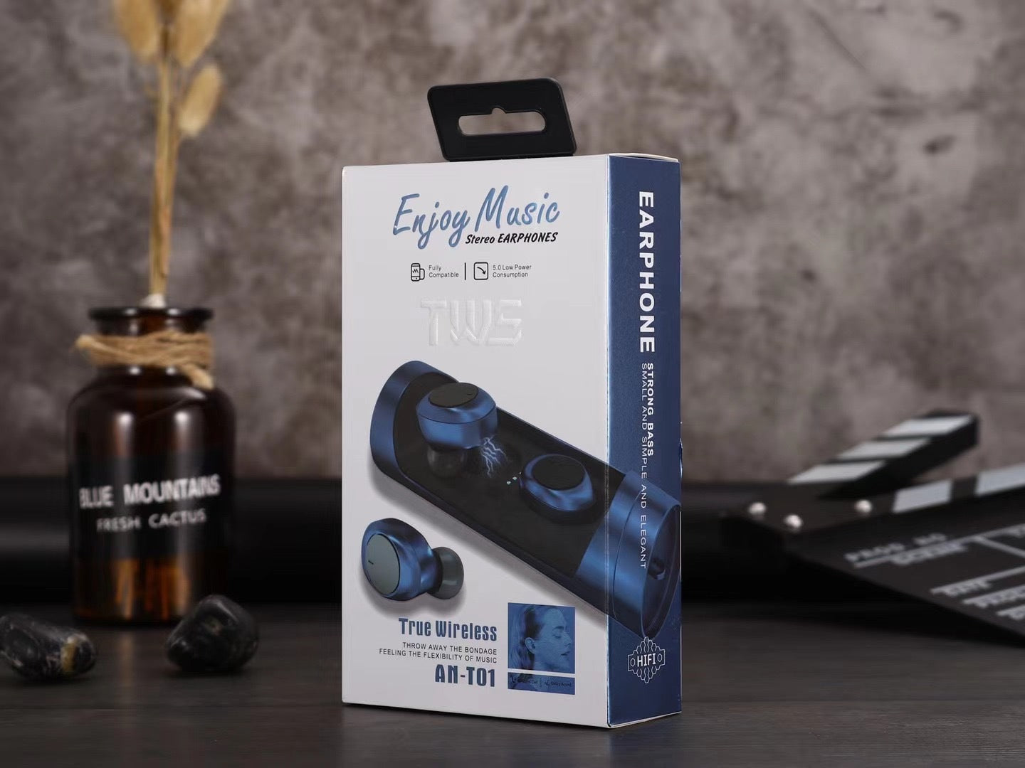 TWS Bluetooth Headset Wireless Binaural Movement
