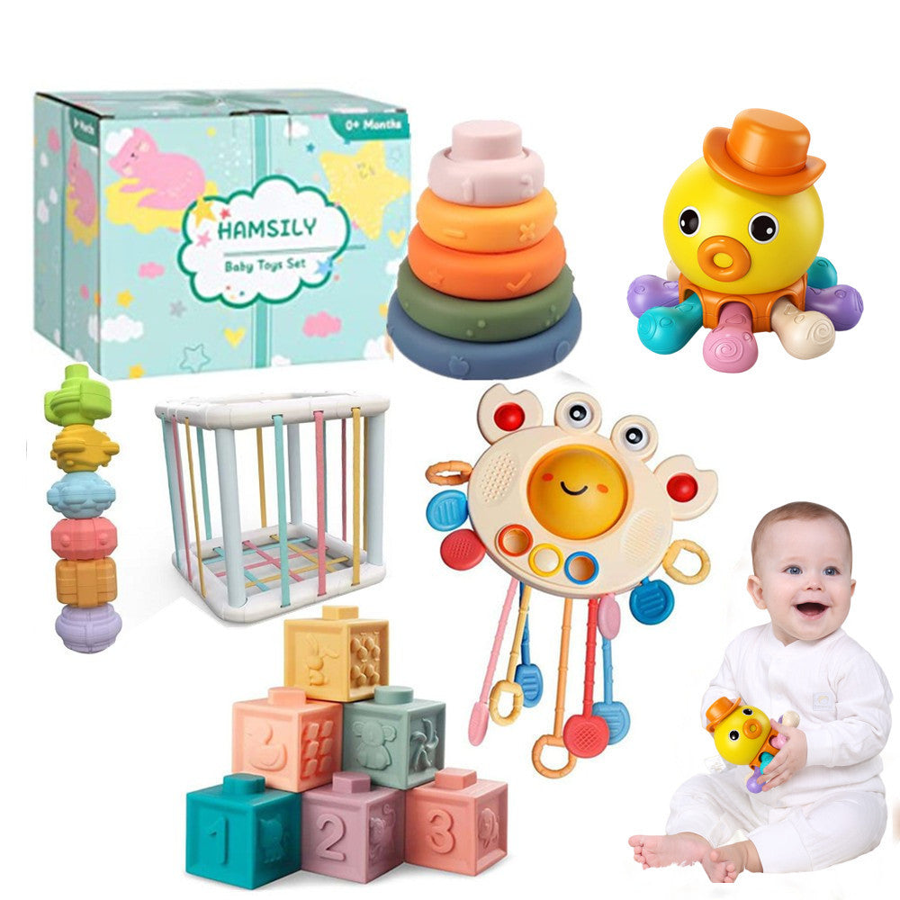 Educational Suit Finger Plastic Rubber Washer Brick Pro Splash Cup Enlightenment Toy In Stock
