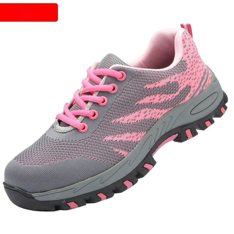 Womens Casual Wear-Resistant Work Shoes With Puncture- And Impact-Resistance Features