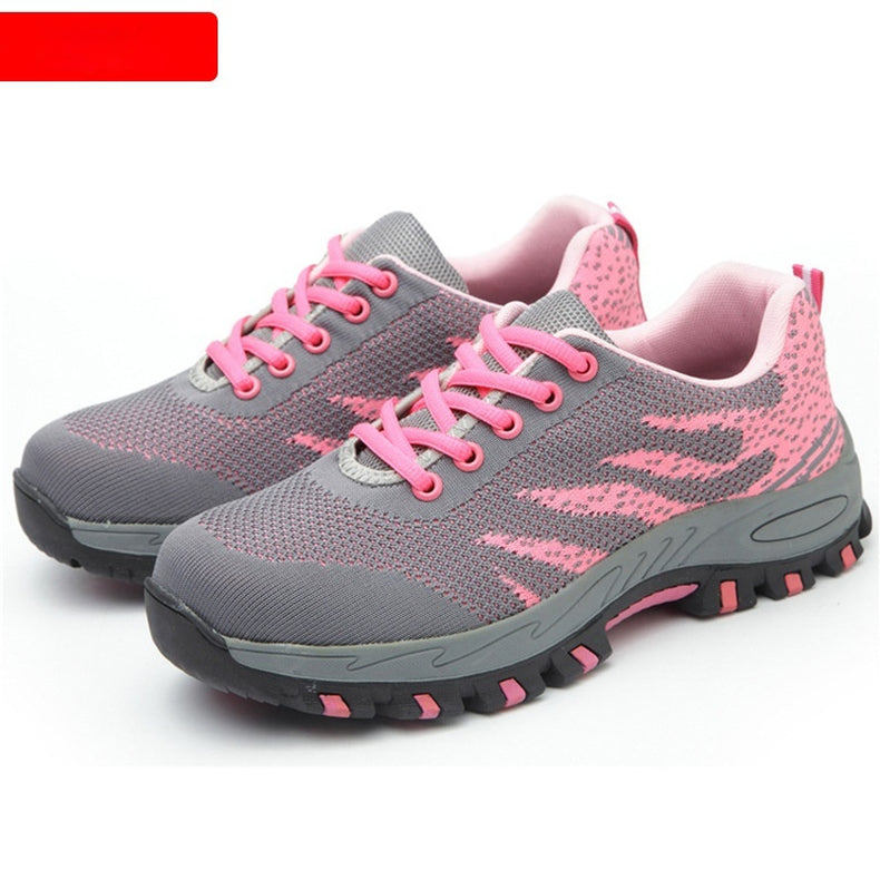 Womens Casual Wear-Resistant Work Shoes With Puncture- And Impact-Resistance Features