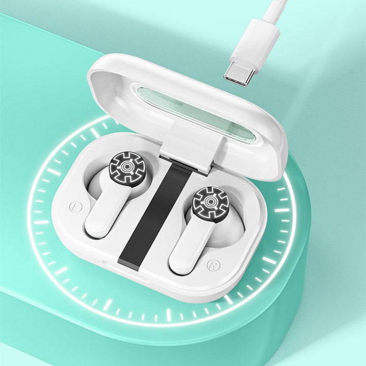 Creative Retro Tape Wireless Bluetooth Headset Half In-ear Long Standby Noise Reduction