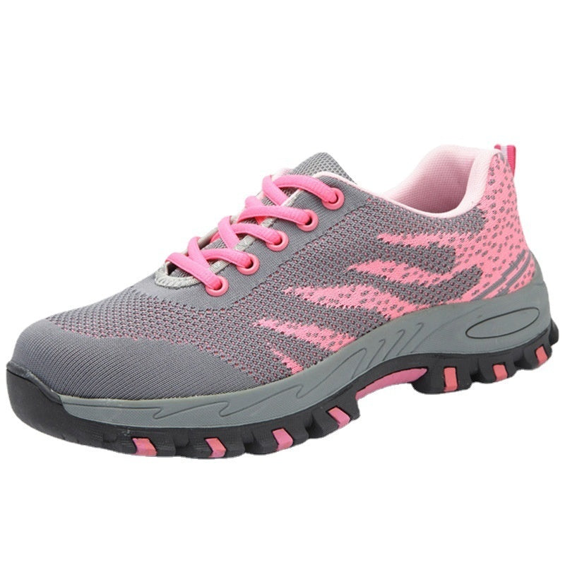 Womens Casual Wear-Resistant Work Shoes With Puncture- And Impact-Resistance Features
